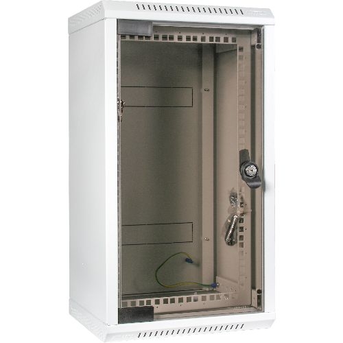 Triton RKA-10-AS3-CAX-X1 10"/19" Wandschrank Hybrid, Glastür, T=260mm, grau 01901E