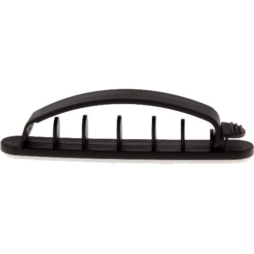 InLine® Kabelmanager mit Klebesockel, 10er Pack, schwarz, 8,5 cm 59970