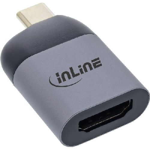 InLine® USB Display Konverter, USB-C Stecker zu HDMI Buchse 4K/60Hz 64106H