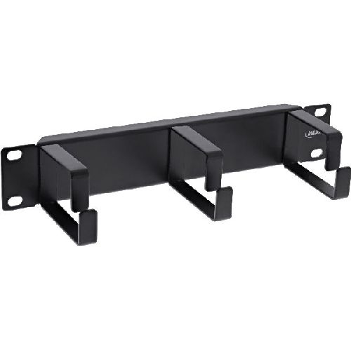 InLine® 10 Kabelführungspanel, 3 Bügel, RAL 9005, schwarz 19109A