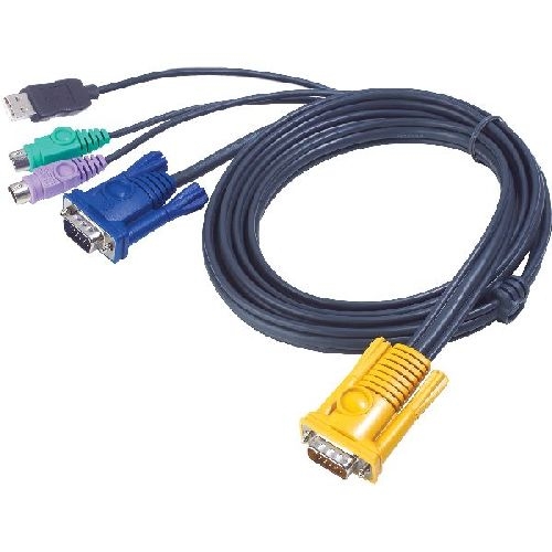 ATEN 2L-5302UP KVM Kabelsatz, VGA, USB, PS/2, Länge 1,8m 60692F