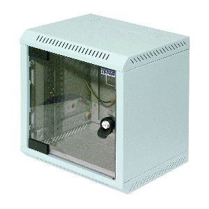 Triton RBA-04-AS3-CAX-C1 10&quot; Wandschrank 4HE, Glastür, grau 01901C