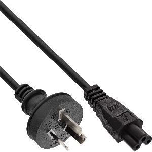 InLine® Netzkabel für Notebook, Australien, 3pol Kupplung, 2m 16656J