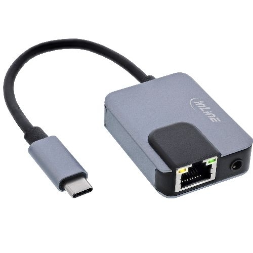 InLine® USB-C 3-in-1 Adapter, Gigabit, Audio, PD 3.0 33382I