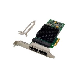 InLine® Quad Gigabit Netzwerkkarte, 4x RJ45 1 Gb/s, PCIe x4 51127E