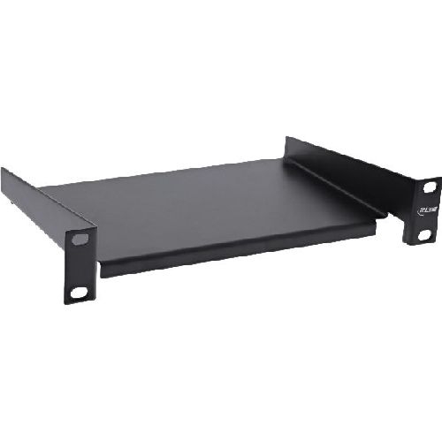 InLine® 10 Fachboden, 160mm, 10kg, 1HE, RAL 9005 schwarz 19109E