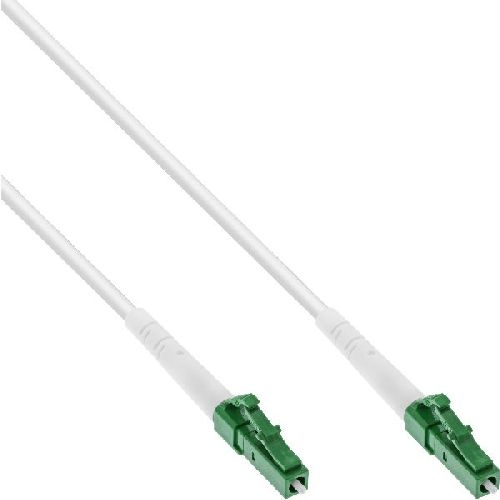 InLine® LWL Simplex Kabel, FTTH, LC/APC 8° zu LC/APC 8°, 9/125µm, OS2, 0,5m 88255