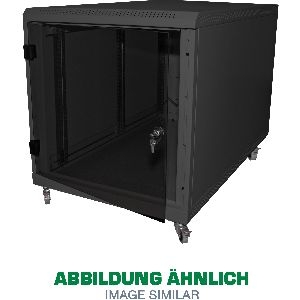 Triton RCA-12-A69-BAX-A1 19" Standschrank 12HE mit Rollen, 600x900mm, schwarz 01912T