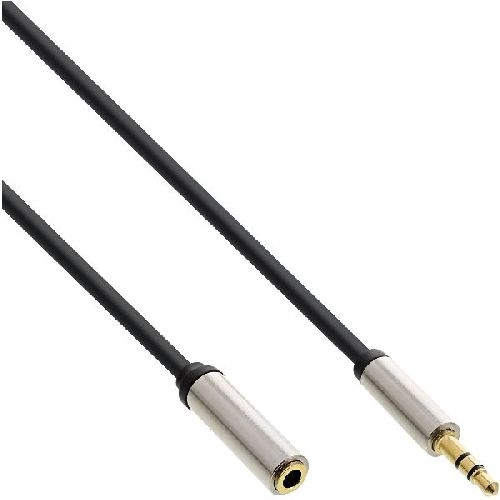 InLine® Slim Audio Kabel Klinke 3,5 mm ST/BU, Stereo, 10 m 99230