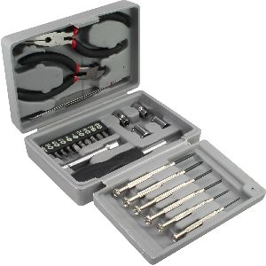 InLine® Heim und Hobby Werkzeugset, 25-teilig, mit Kunststoff Etui 43012