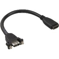 InLine 17600Q InLine® HDMI Adapterkabel zum Einbau, HDMI A Buchse/Buchse, 0,2m