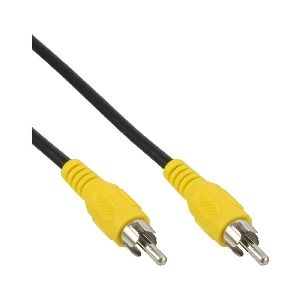 InLine® Cinch Kabel, Video, 1x Cinch Stecker / Stecker, Steckerfarbe gelb, 0,5m 89937B