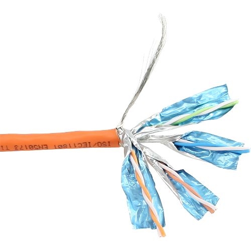 InLine® Verlegekabel Cat.6, 250MHz, S/FTP (PiMf), CU, AWG23, halogenfrei, 100m 70501