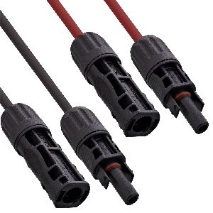 InLine® Solarkabel Verlängerungs-Set inkl. Solarstecker 6mm² schwarz/rot 1m 95601