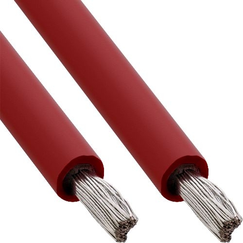 InLine® Solar Installationskabel Meterware H1Z2Z2-K 6mm² rot 25m 94625R