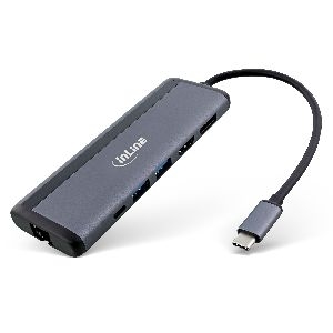 InLine® 8-in-1 USB-C Multihub, HDMI, DP, USB 3.2, PD 3.0 100W, MST 33278B
