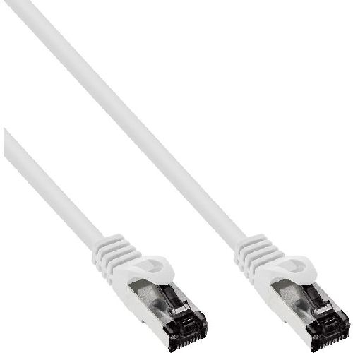 InLine® Patchkabel, S/FTP (PiMf), Cat.8.1, 2000MHz, halogenfrei, weiß, 7,5m 78807W