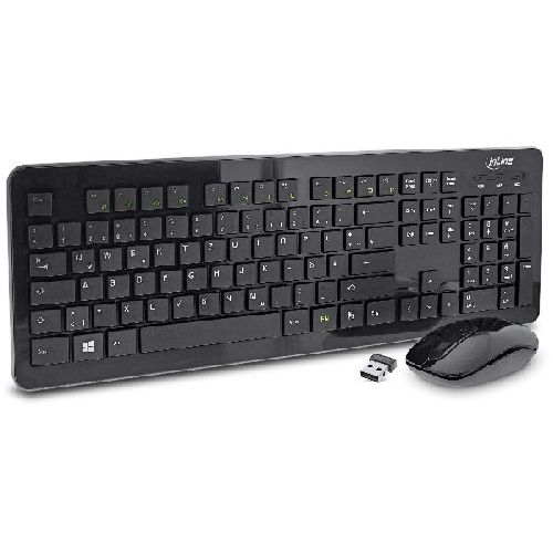InLine® Design Desktop, Tast.-Maus Set, USB 2,4GHz, max. 1600dpi, schwarz 55368A