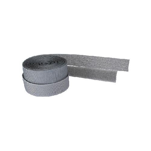 InLine® Kabelbinder, Klettband 2-teilig, 25mm, grau, 3m 59935A