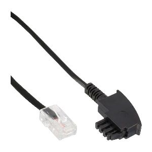 InLine® TAE-F Kabel, für DSL-Router, TAE-F Stecker an RJ45 8P2C, 25m 18525