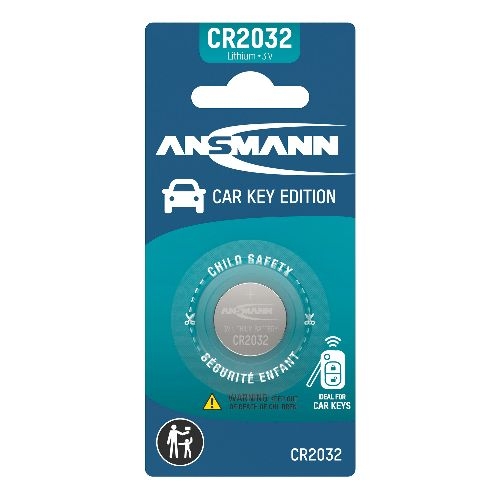 ANSMANN 1516-0264 CR2032 Autoschlüssel Car key Lithium Knopfzelle 1er Blister 01065C