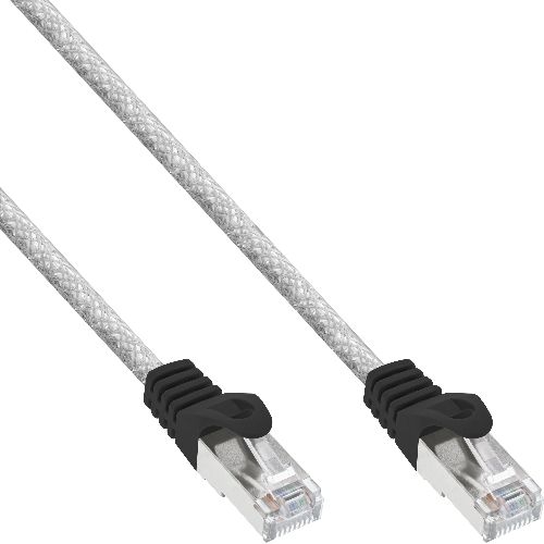 InLine® Patchkabel, SF/UTP, Cat.5e, transparent, 10m 72500T