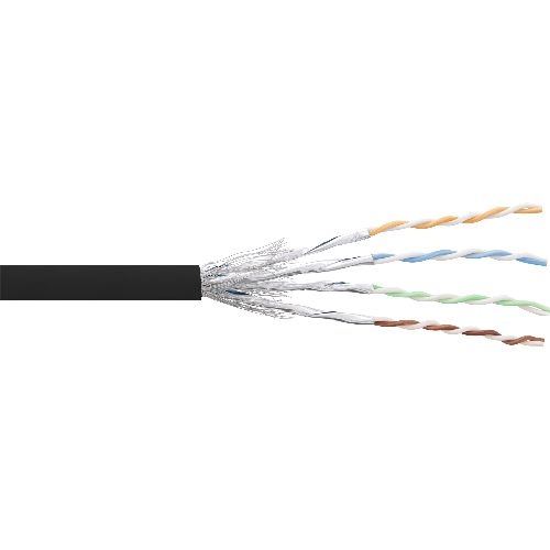 InLine® Patchkabel Cat.6 S/FTP (PiMf), schwarz, AWG27, PVC, CU, 100m 76499S