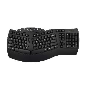 Perixx PERIBOARD-512 US, Ergonomische USB-Tastatur, schwarz 57205N