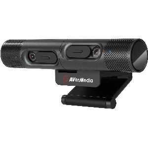 AVerMedia DUALCAM - Dual-Optik Webcam - Webcam für 2 Perspektiven, 2K Qualität 46374
