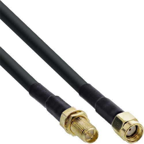 InLine® WLAN Kabel, R-SMA-Stecker auf R-SMA-Kupplung, 10m 40860A