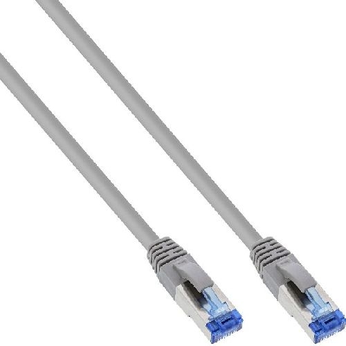 150er B-Pack InLine® Patchkabel, S/FTP (PiMf), Cat.6A, LSZH, CU, grau, 0,3m B-76833