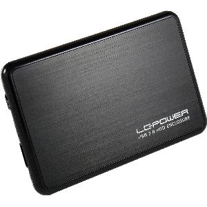 LC-Power LC-25BUB3, externes 2,5"-SATA-Gehäuse, USB 3.0, alu/schwarz 00027Y