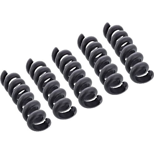 5er Pack InLine® Kabelspirale, Kabelmanager 1-fach, 65x30mm, schwarz 59972C