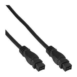 InLine® FireWire Kabel, IEEE1394 9pol Stecker / Stecker, schwarz, 3m 39903