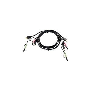 ATEN 2L-7D02UH KVM Kabelsatz, HDMI, USB, Audio, Länge 1,8m 60692I