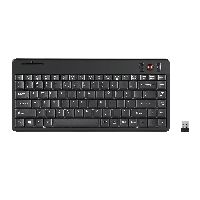 Perixx PERIBOARD-706 PLUS US, Mini Tastatur, Trackball, schnurlos, schwarz 57172H