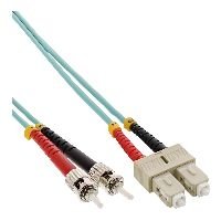 InLine® LWL Duplex Kabel, SC/ST, 50/125µm, OM3, 1m 82501O