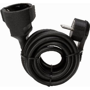 Kopp Verlängerung, Schutzkontakt-Flachstecker und Schutzkontakt-Kupplung, 2m 16232S