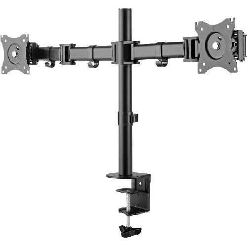 InLine® Tischhalterung, für 2x TFT/LCD/LED bis 68cm (27), max. 2x8 kg 23104C