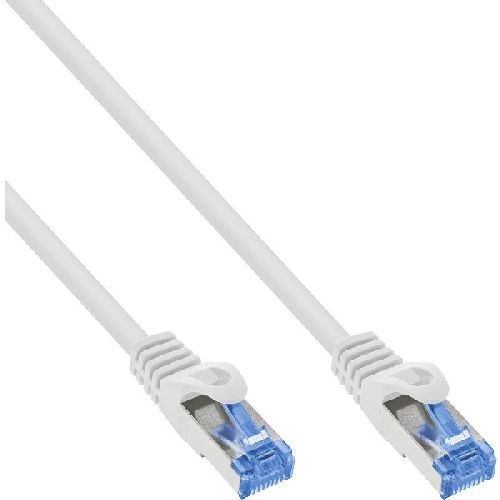 InLine® Patchkabel, Cat.6A, S/FTP, TPE flexibel, weiß, 30m 74830W