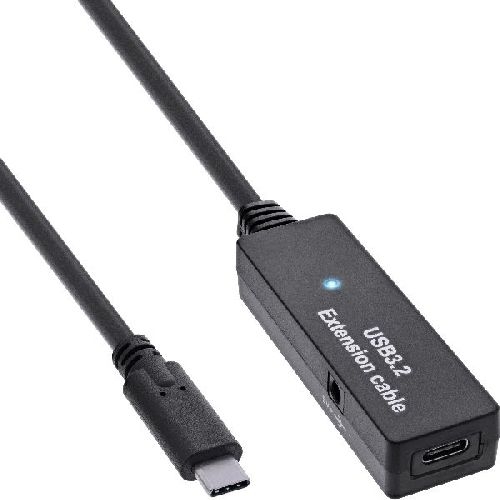 InLine® USB 3.2 Gen.1 Aktiv-Verlängerung, USB-C Stecker an USB-C Buchse, 5m 35650C