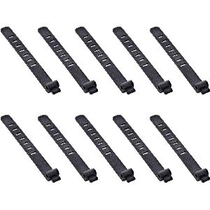 10er Pack InLine® Kabelbinder Silikon, wiederverschließbar, 97x10mm, schwarz 59972A