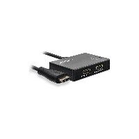 InLine® HDMI Splitter/Verteiler, 2-fach, 4K/60Hz, mit integriertem Kabel 65009C