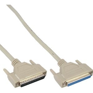 InLine® Serielle Verlängerung, 37pol Stecker / Buchse, 1:1 belegt, 5m 37357