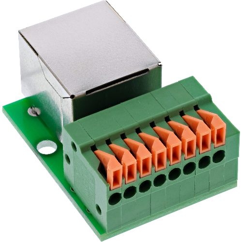InLine® RJ45 Buchse an Push-In-Klemme, 8pol, Cat.5e 92505F