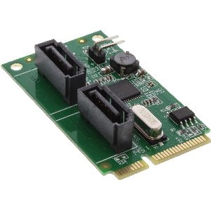InLine® Mini-PCIe 2.0 Karte, 2x SATA 6Gb/s, RAID 0,1,SPAN 66907