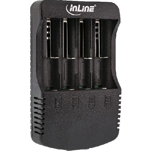 InLine® Ladegerät für Lithium und NiCd+NiMH 01287L