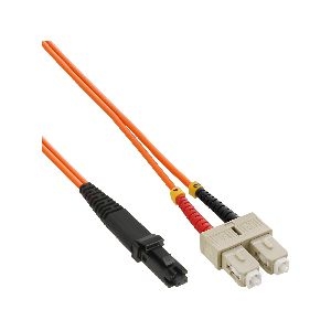 InLine® LWL Duplex Kabel, MTRJ/SC, 50/125µm, OM2, 2m 87252