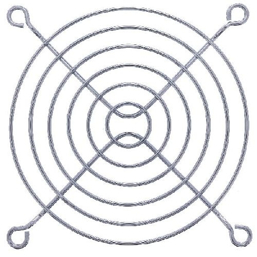 InLine® Lüftergitter Metall, verchromt, 92x92mm 33379