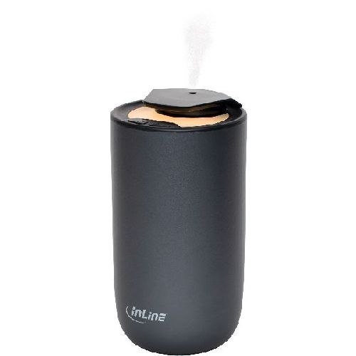 InLine® Aroma Diffuser Home &amp; Car, wasserlos, Ambientelicht, Akku 40141